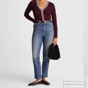 Madewell Curvy Perfect Vintage Jean- Faded Black